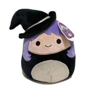 RARE NWT Kellytoys Squishmallows Madeleine the Black and Gold Witch 5"